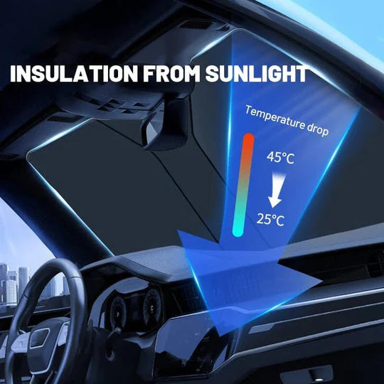 Car Sunshade Foldable Front and Rear Windshield