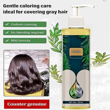 Pure Plant Extract For Grey Hair Color Bubble Dye (Pack of 2)