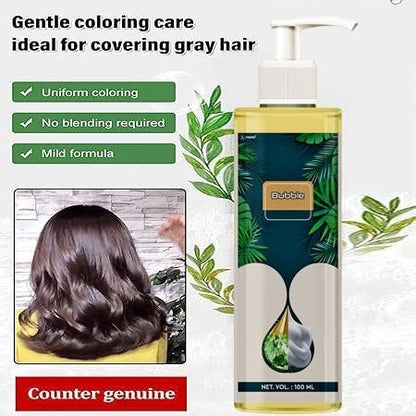 Pure Plant Extract For Grey Hair Color Bubble Dye (Pack of 2)
